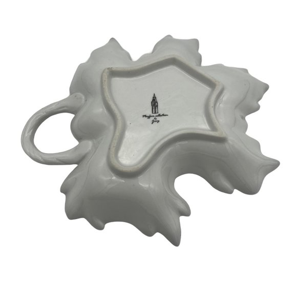 Mayfair Collection by Jay Leaf Shaped Trinket Dish w/ Bird Theme - 8.5" x 7" - Picture 4 of 9